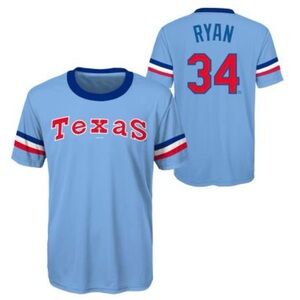 Youth Nolan Ryan Texas Rangers Cooperstown Collection Jersey Tee